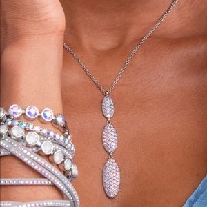 Touchstone Crystal by Swarovski ON THE RISE necklace in aurore boreale BNIB